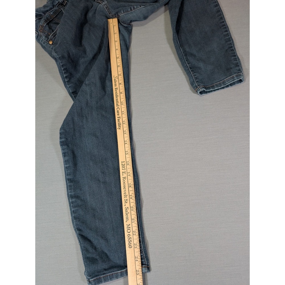 1822 Denim Skinny Jeans Medium Wash Blue Mid Rise Stretch Size 12 - Picture 7 of 7